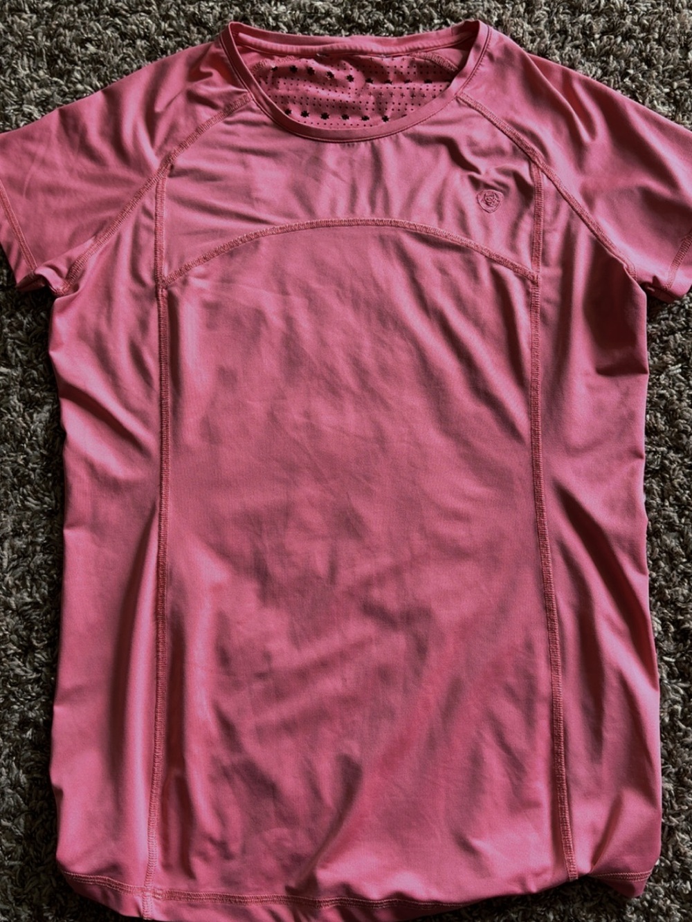 Ariat Pink Short Sleeve Active Top